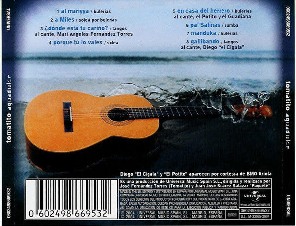 Tomatito : Aguadulce (CD, Album)