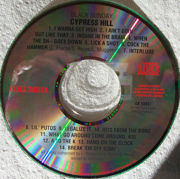 Cypress Hill : Black Sunday (CD, Album)