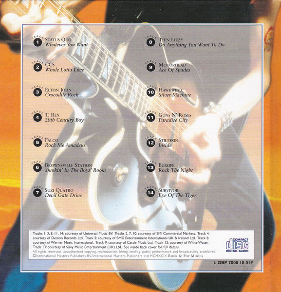 Various : Rock & Pop Moods: Rock The Night (CD, Comp, Club)