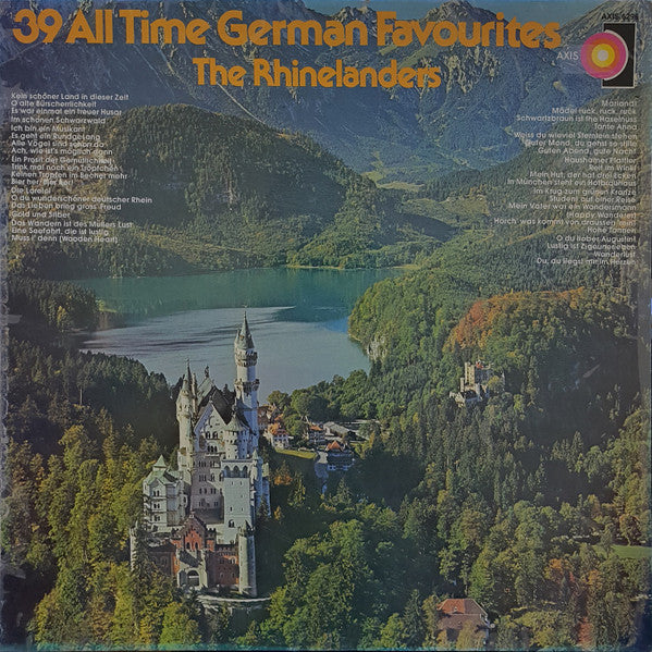The Rhinelanders : 39 All Time German Favourites (LP)