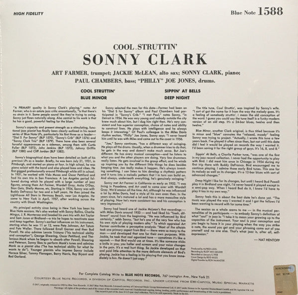 Sonny Clark : Cool Struttin' (LP, Album, RE, 180)