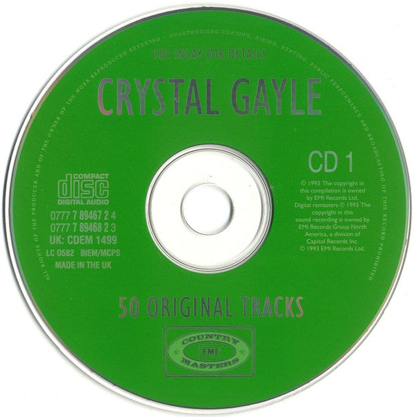 Crystal Gayle : 50 Original Tracks (2xCD, Comp, RM)