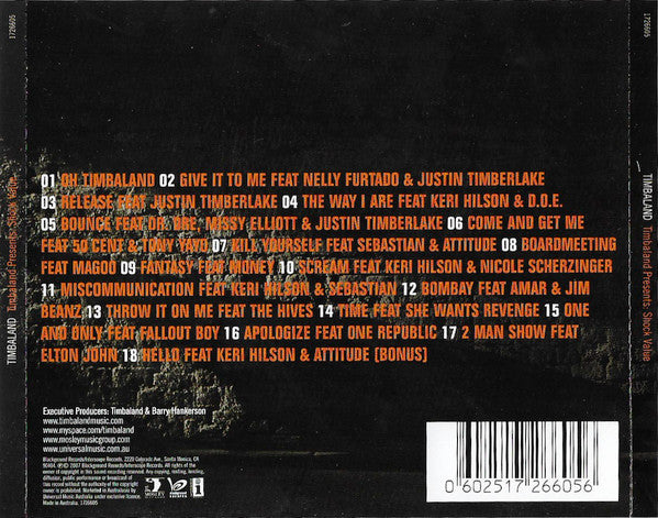 Timbaland : Shock Value (CD, Album)