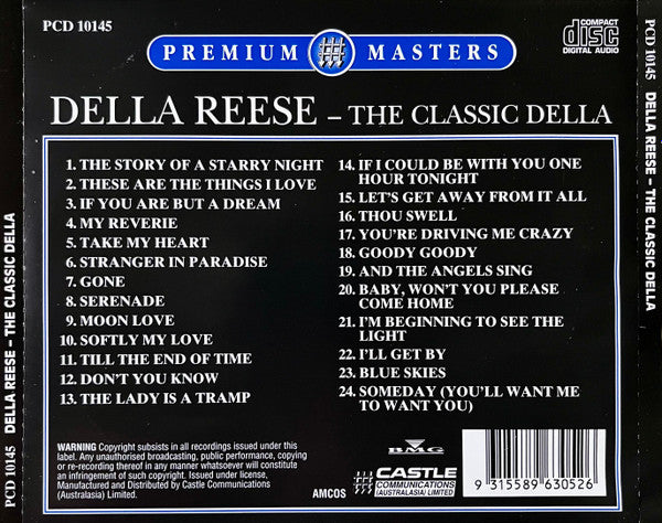 Della Reese : The Classic Della (2 Albums In 1) (CD, Comp)