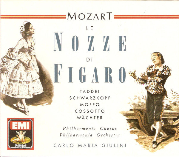 Mozart*, Taddei*, Schwarzkopf*, Moffo*, Cossotto*, Wächter*, Philharmonia Chorus, Philharmonia Orchestra, Carlo Maria Giulini : Le Nozze Di Figaro (2xCD, RE, RM, Sli)