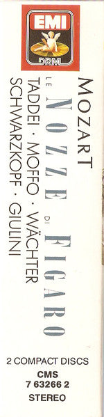 Mozart*, Taddei*, Schwarzkopf*, Moffo*, Cossotto*, Wächter*, Philharmonia Chorus, Philharmonia Orchestra, Carlo Maria Giulini : Le Nozze Di Figaro (2xCD, RE, RM, Sli)