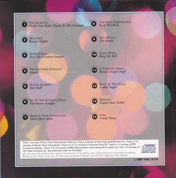 Various : Rock & Pop Moods: Boogie Nights (CD, Comp, Club)