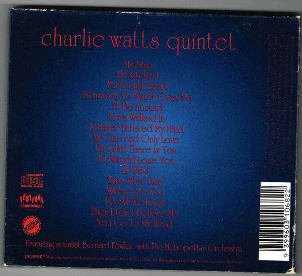 The Charlie Watts Quintet : Warm & Tender (CD, Album, Dig)