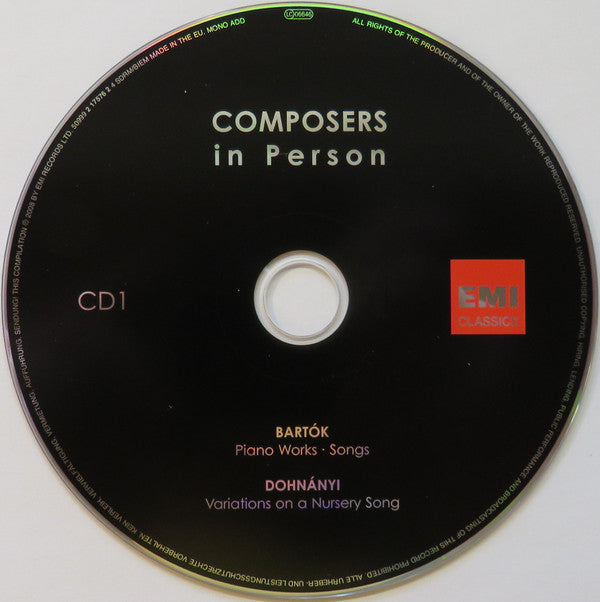 Various : Composers in Person (22xCD, Mono, RM + Box, Comp)