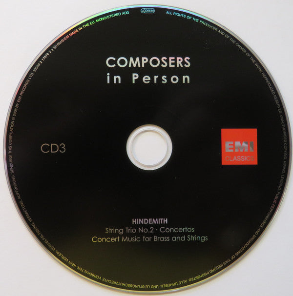 Various : Composers in Person (22xCD, Mono, RM + Box, Comp)