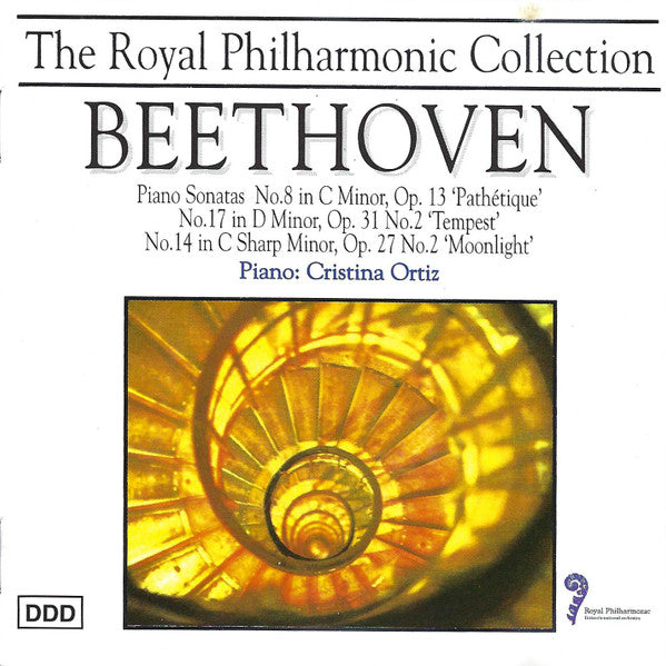 Beethoven* Piano: Cristina Ortiz : Piano Sonatas No. 8, No. 17, No.14 (CD, Album)