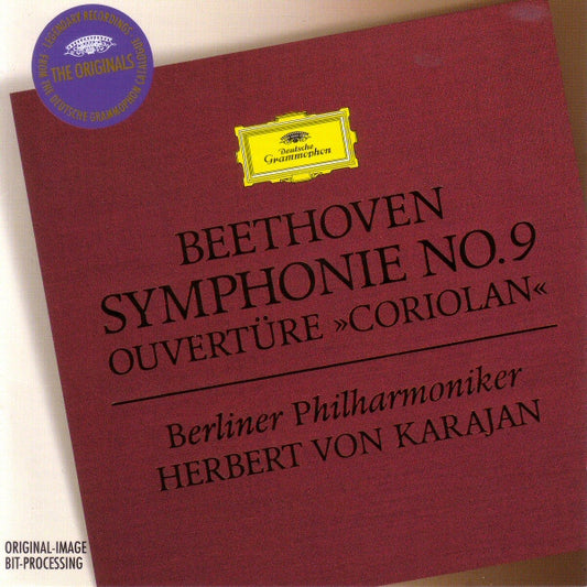 Ludwig van Beethoven, Berliner Philharmoniker, Herbert von Karajan : Symphonie No.9 / Ouvertüre »Coriolan« (CD, Comp, RM)