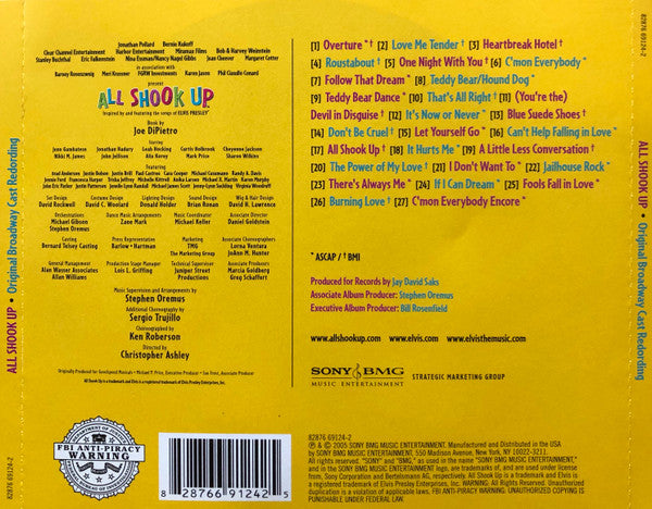 The Original Broadway Cast Recording* : All Shook Up (CD, Album)