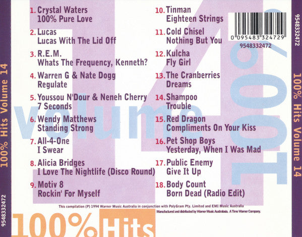 Various : 100% Hits Volume 14 (CD, Comp)