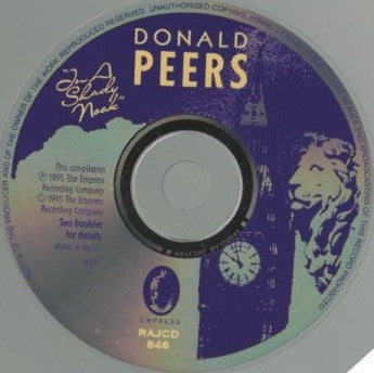 Donald Peers : In A Shady Nook (CD, Comp, RM)