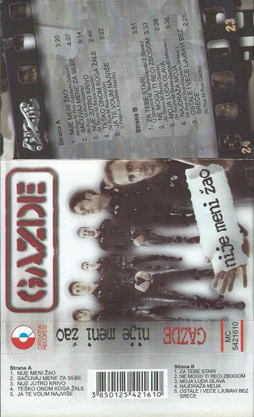 Gazde : Nije Meni Žao (Cass, Album)