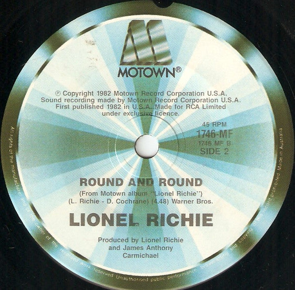 Lionel Richie : Stuck On You (7", Single)