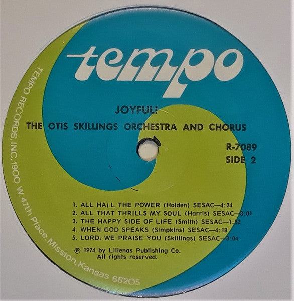 The Otis Skillings Orchestra* : Joyful (LP, Album)