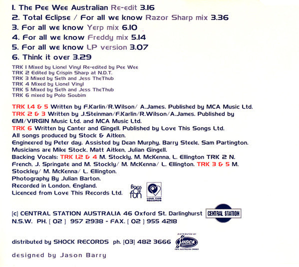 Nicki French : For All We Know (CD, Maxi)