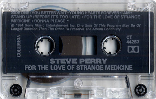 Steve Perry : For The Love Of Strange Medicine (Cass, Album, Dol)