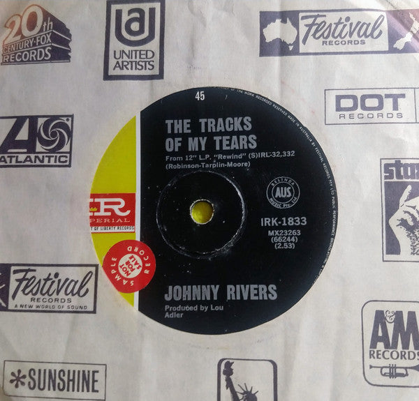 Johnny Rivers : The Tracks Of My Tears (7", Single)