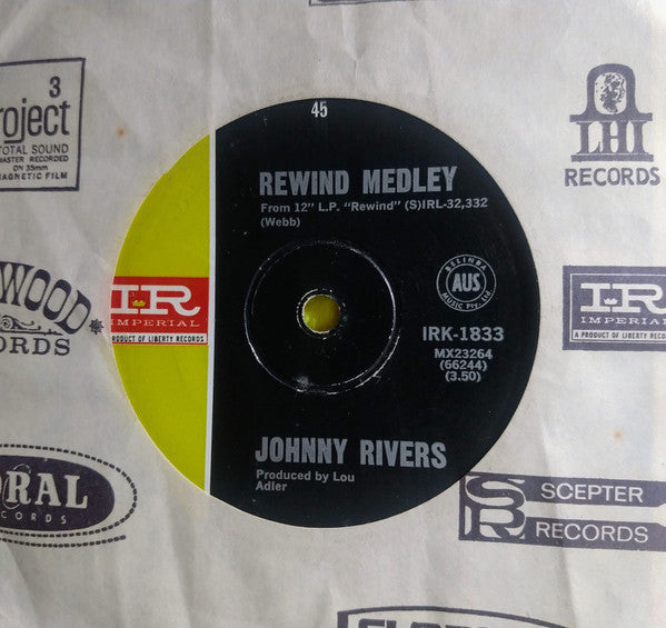 Johnny Rivers : The Tracks Of My Tears (7", Single)