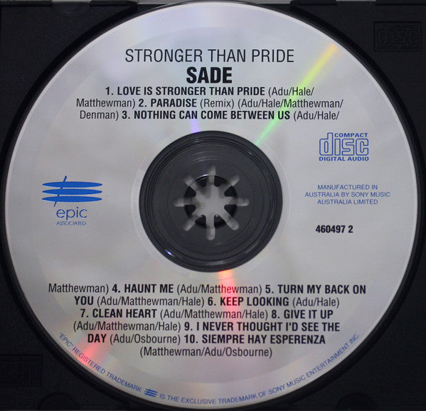 Sade : Stronger Than Pride (CD, Album, RE)