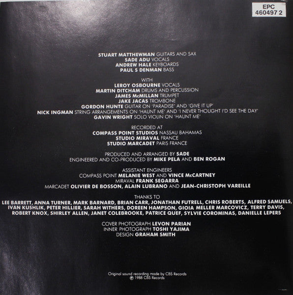 Sade : Stronger Than Pride (CD, Album, RE)