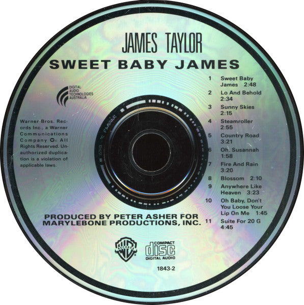 James Taylor (2) : Sweet Baby James (CD, Album, RE)