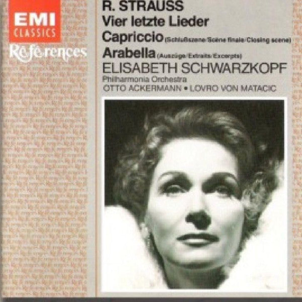 R. Strauss*, Elisabeth Schwarzkopf, Otto Ackermann, Philharmonia Orchestra : Vier Letzte Lieder, Capriccio Closing Scene (CD, Comp, RE)