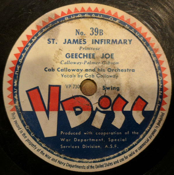 Jimmie Lunceford And His Orchestra / Cab Calloway And His Orchestra : Rock It For Me / Wham / St. James Infirmary / Geechee Joe (12")