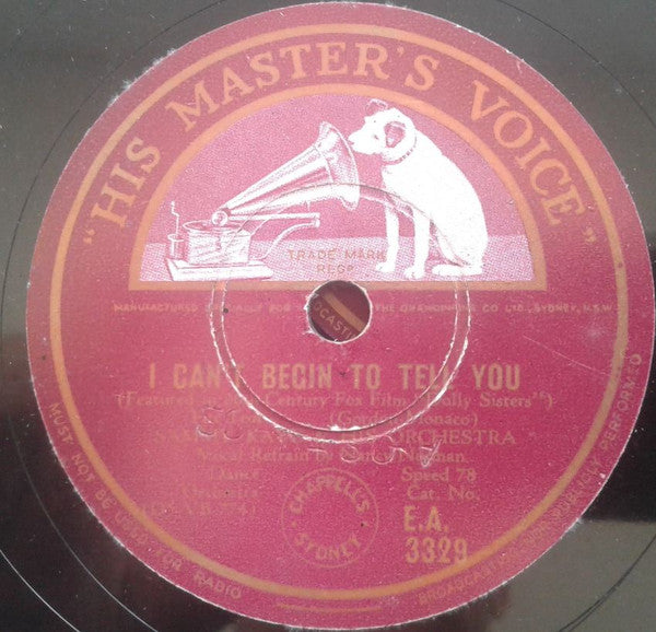 Sammy Kaye And His Orchestra : It Might As Well Be Spring / I Can't Begin To Tell You (Shellac, 10")