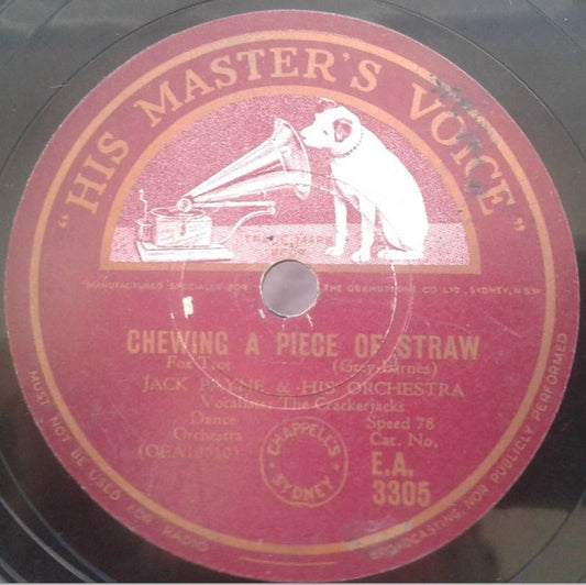 Jack Payne And His Orchestra : Chewing A Piece Of Straw / The Gipsy (Shellac, 10")