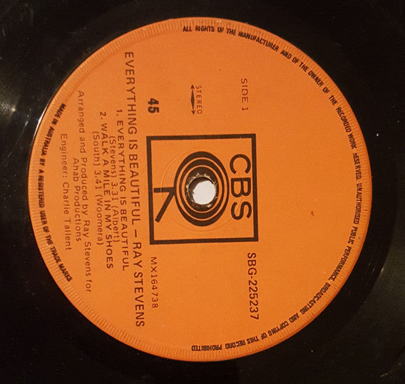 Ray Stevens : Everything Is Beautiful (7", EP)