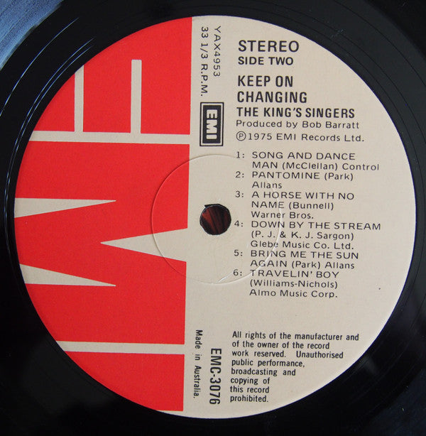 The King's Singers : Keep On Changing (LP, Album)