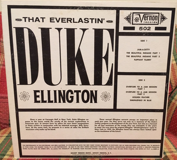 Duke Ellington : The Everlastin' Duke Ellington (LP, Comp)