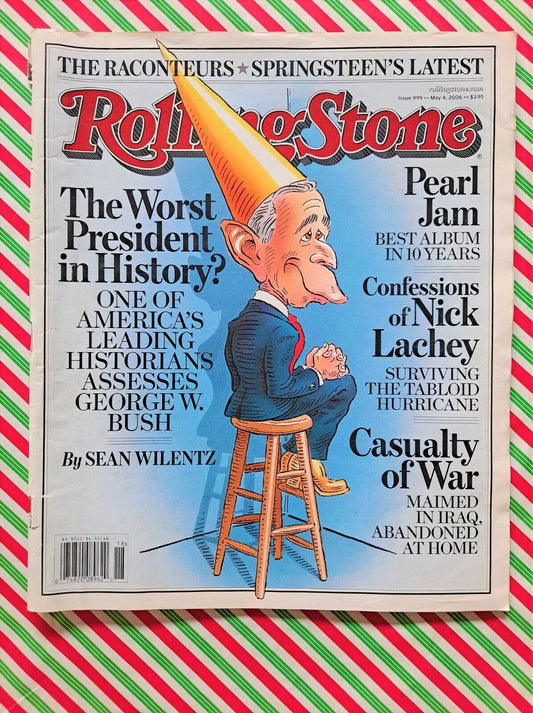 George Bush Dunce Cover Rolling Stone Issue #999 (US) - Jack White - Pearl Jam