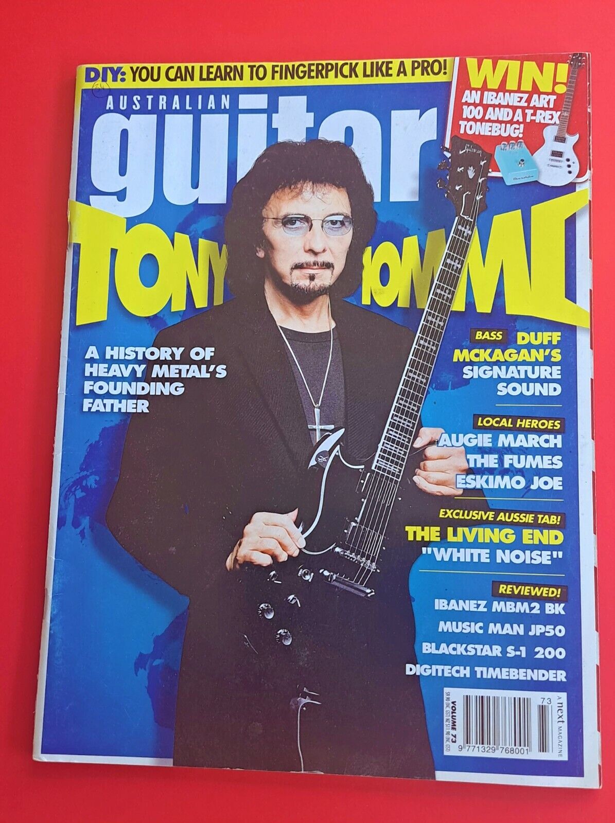 Tony Iommi (Black Sabbath) cover Australian Guitar Magazine Volume 73