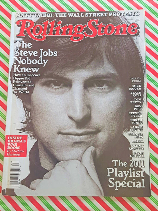 Steve Jobs Memorial Cover Rolling Stone Magazine 2011 - Mick Jagger - Black Keys