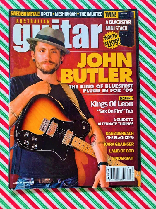 John Butler cover Guitar Magazine Issue 71 - Spiderbait - Kings of Leon