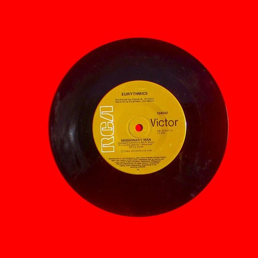 Eurythmics Missionary Man 7" Vinyl Single 1986 Australian Pressing