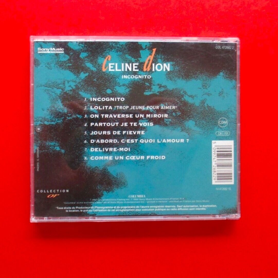 Céline Dion Incognito CD Album Variant French Cover