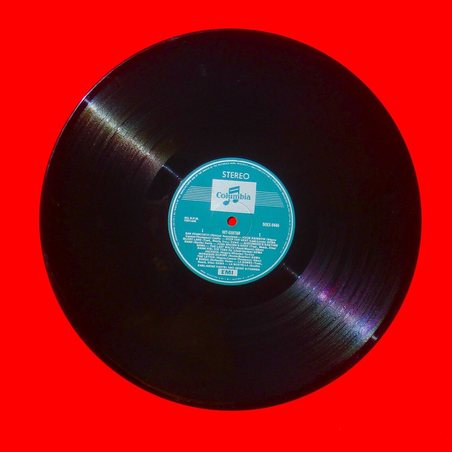 Karl Heinz Kastel Hit Guitar 28 Brilliant Guitar Peformances Vinyl Album LP
