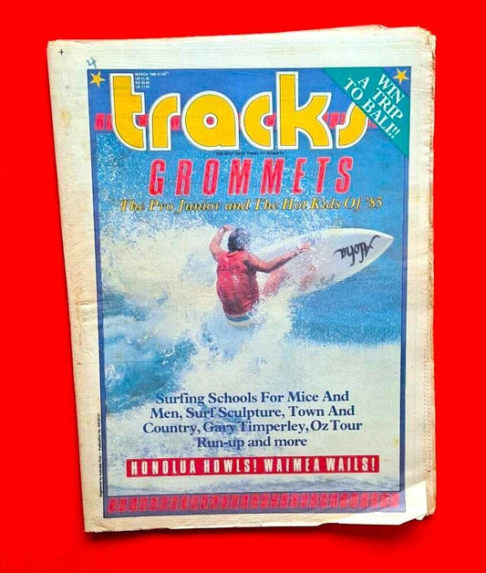 Tracks Magazine March 1985 Australian Surfing Grommets Schools For Mice and Men