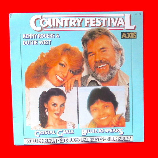 Country Festival Vinyl LP Kenny Rogers Crystal Gayle Willie Nelson Various 1980