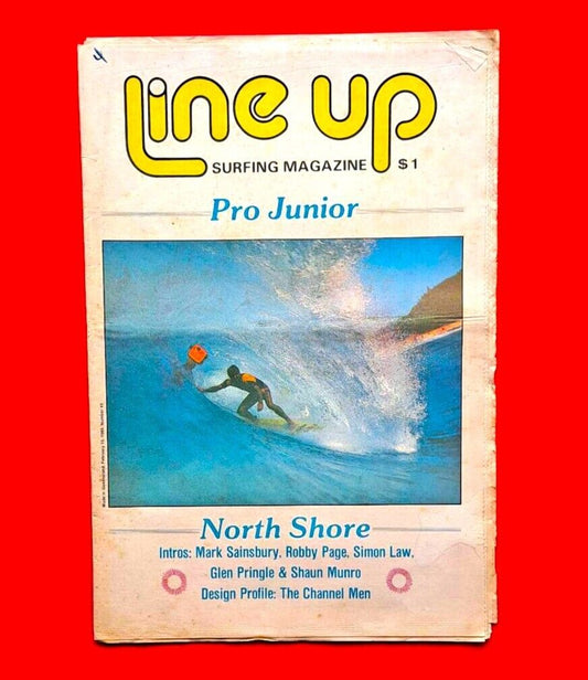 Line Up #43 February 1985  Queensland Australia Surf Mag Robby Page Shaun Munro