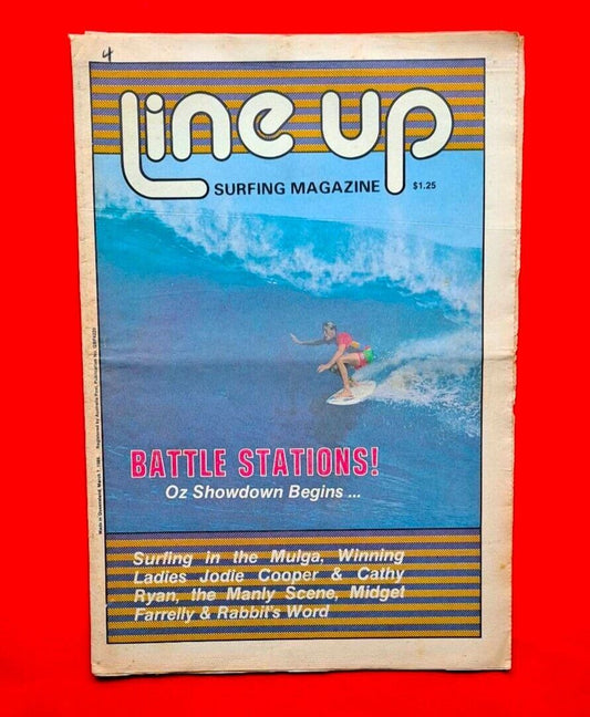 Line Up #54 March 1986 Queensland Australia Surf Mag Midget Farrelly Cathy Ryan