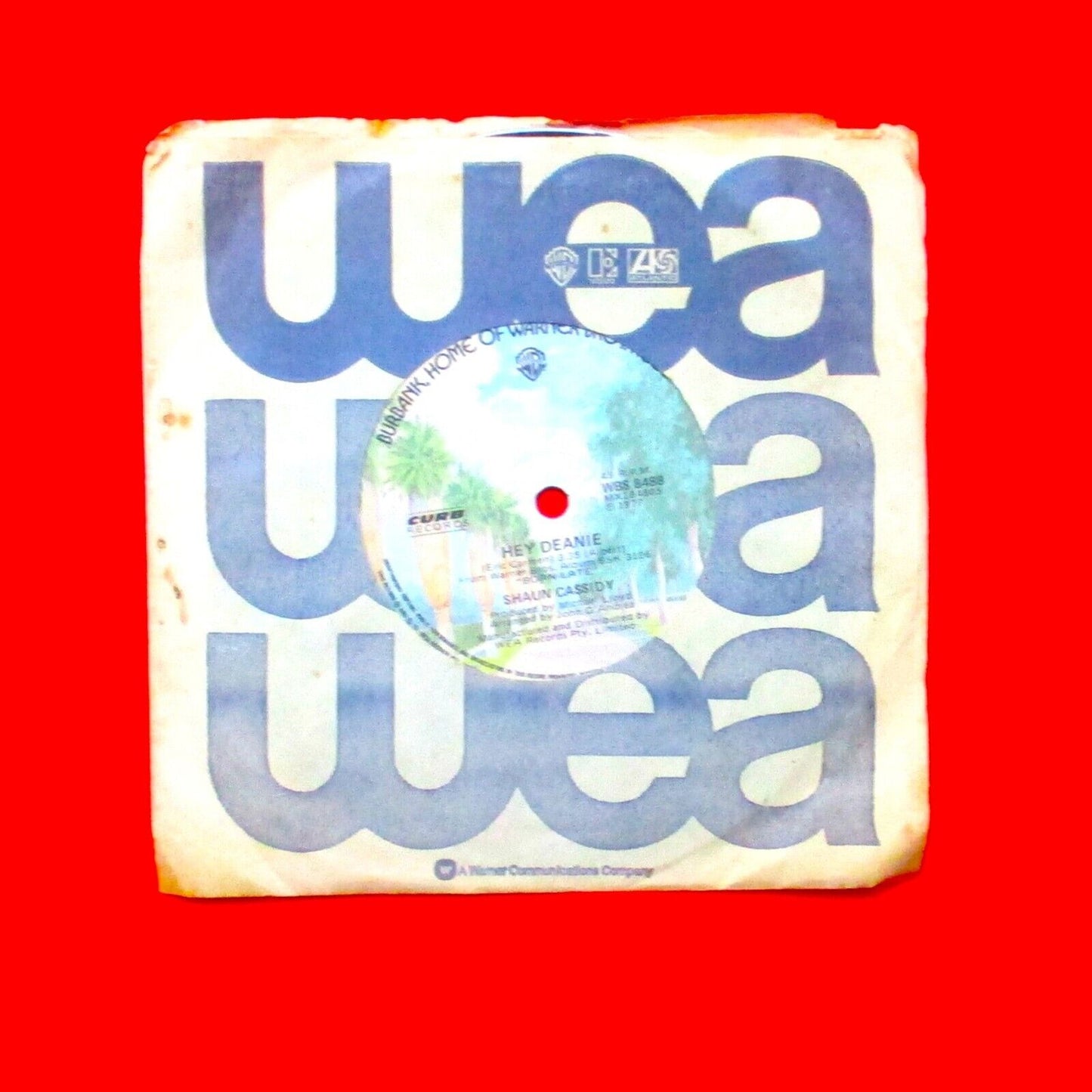 Shaun Cassidy ‎Hey Deanie Vinyl 7" Single