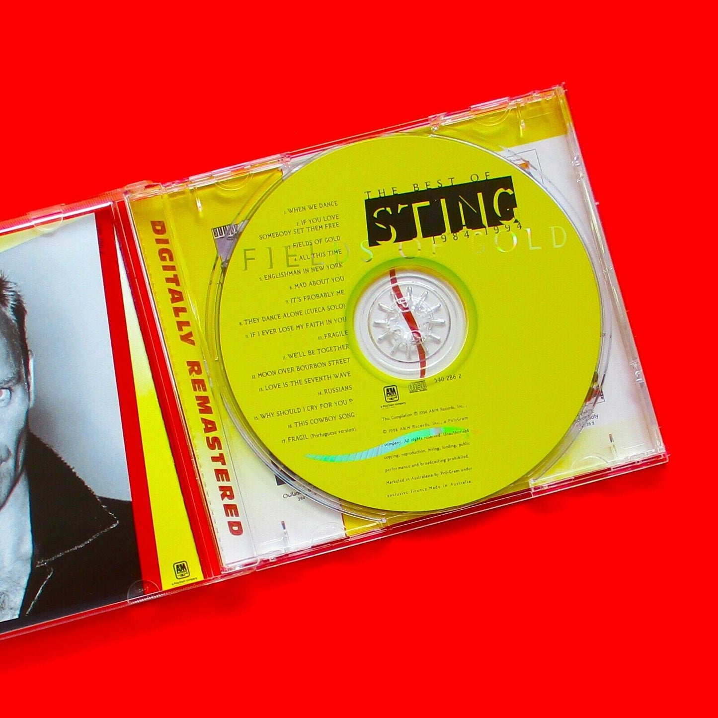 Sting Fields Of Gold: The Best Of Sting 1984 - 1994 CD Compilation Album 1998