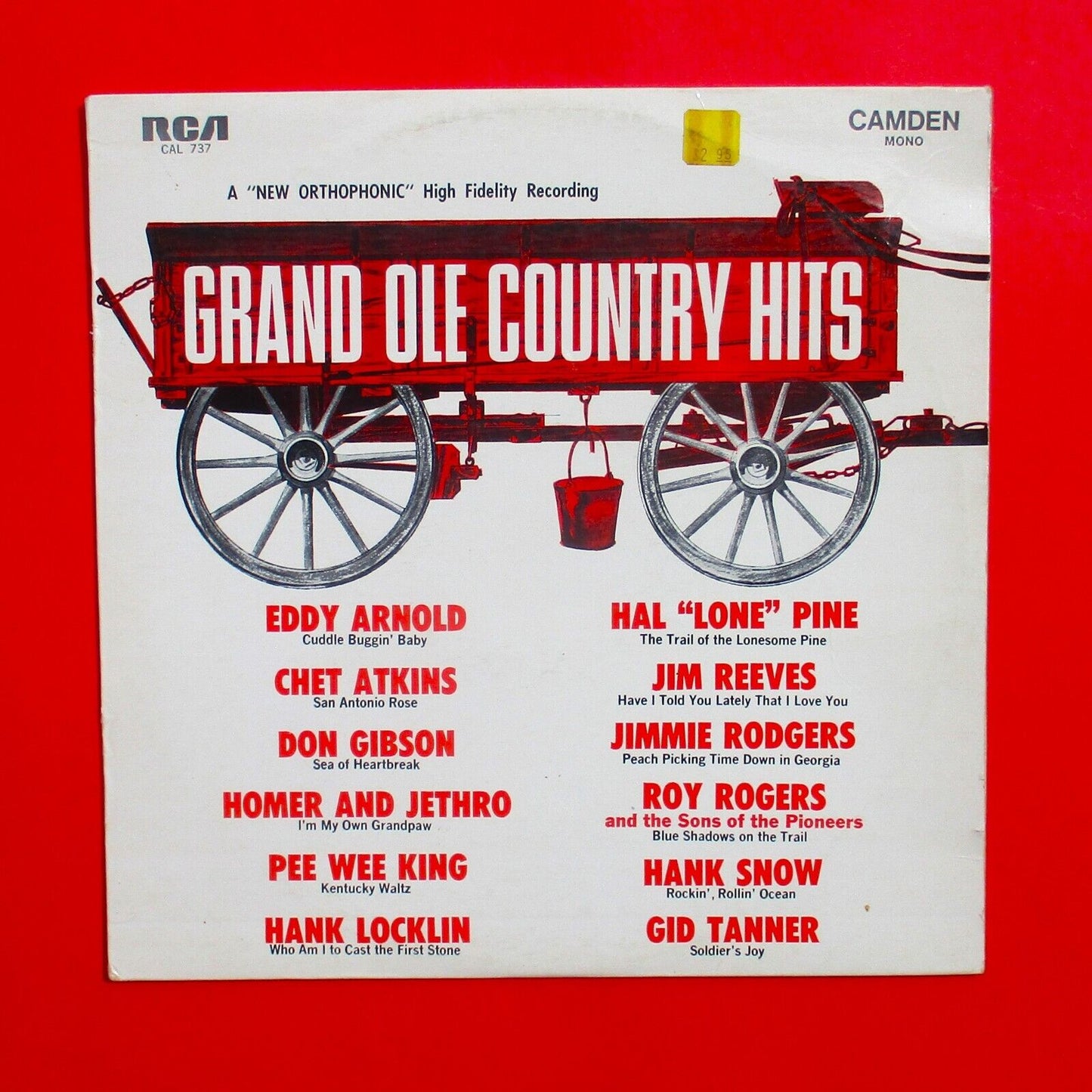 Grand Ole Country Hits 1963 Vinyl Compilation Album LP